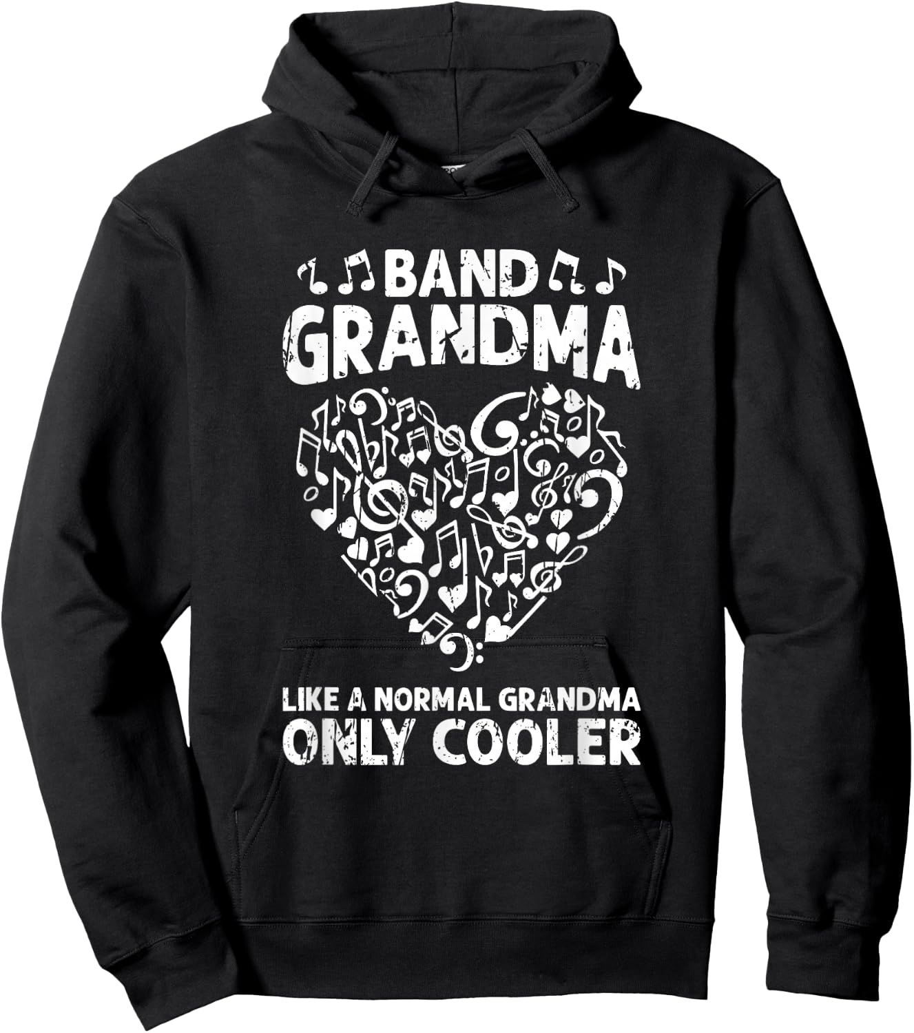 Band Grandma like a normal grandma only cooler - orchestra Hoodie - Hoodie | Black