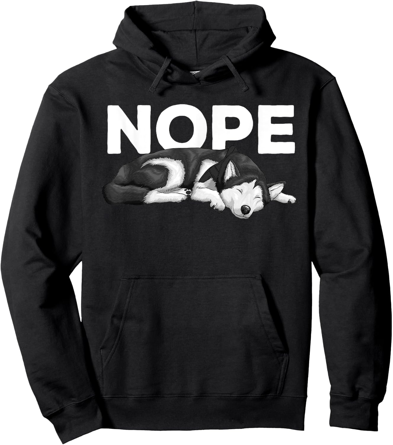 Funny Siberian Husky Design Women Husky Dog Lovers Hoodie - Hoodie | Black