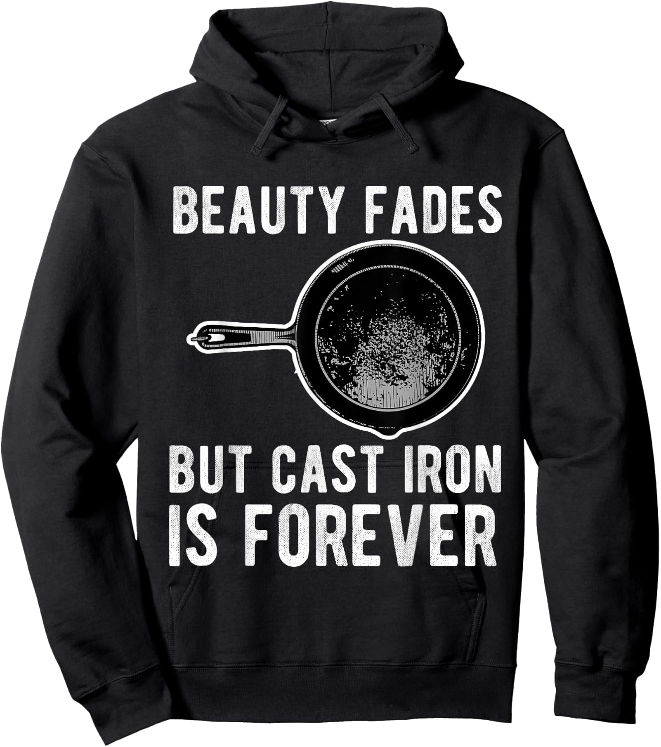 Cast Iron Pan Lover Frying Skillet Funny Cooking Chef Hoodie - Hoodie | Black