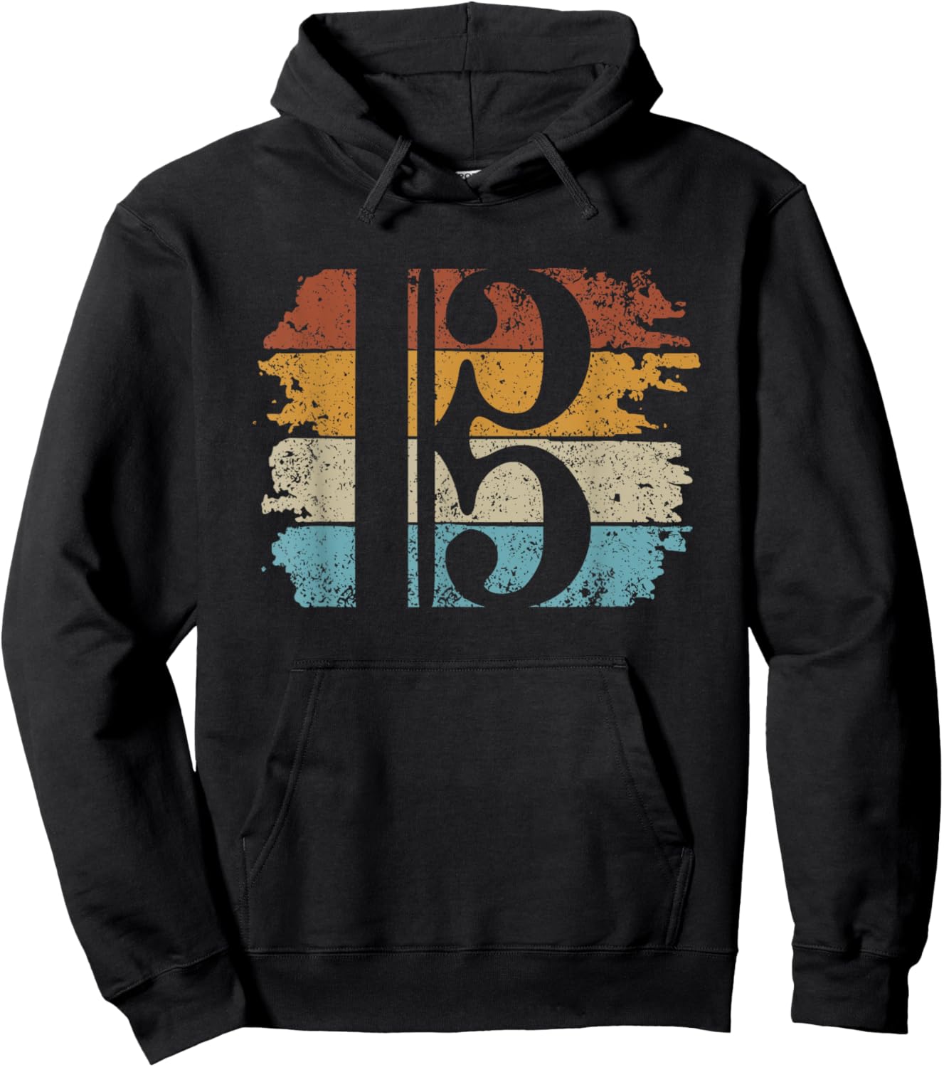 Alto Clef Viola Player Violist Hoodie - Hoodie | Black
