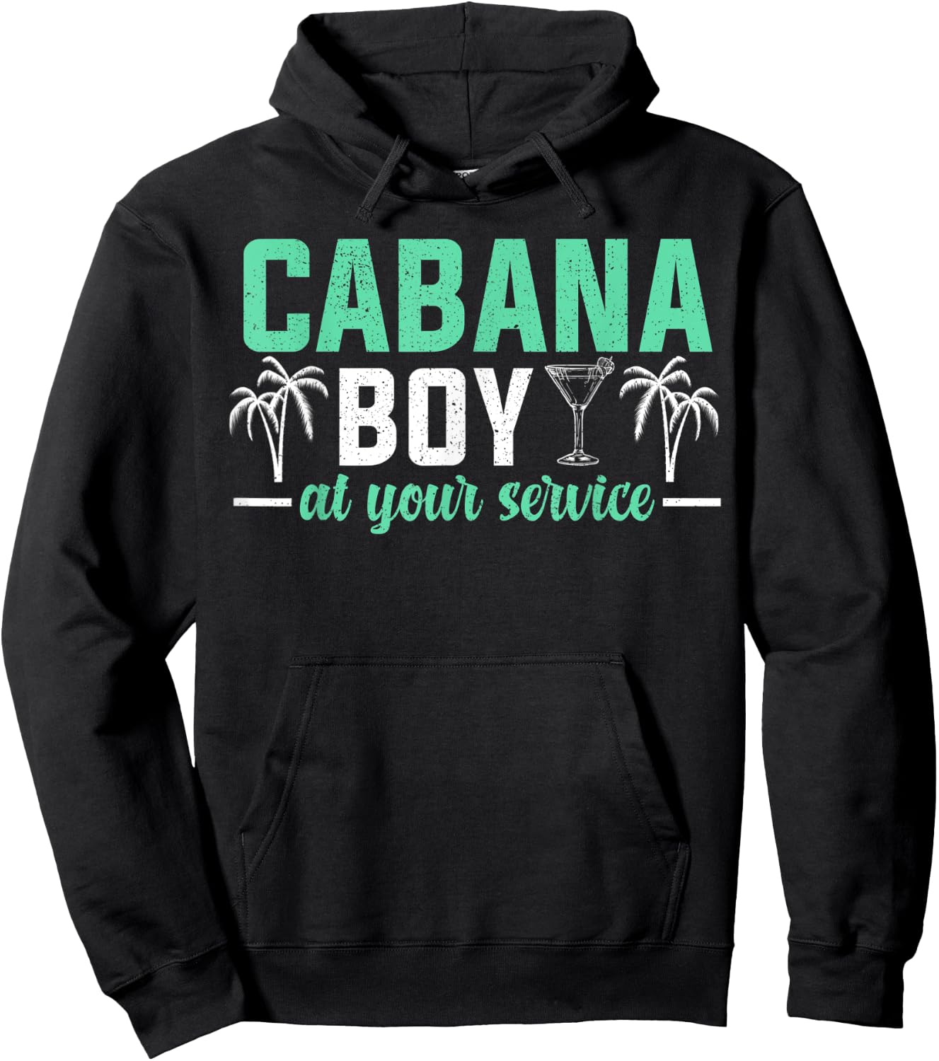 Cabana Boy At Your Services Funny Bartender Hoodie - Hoodie | Black