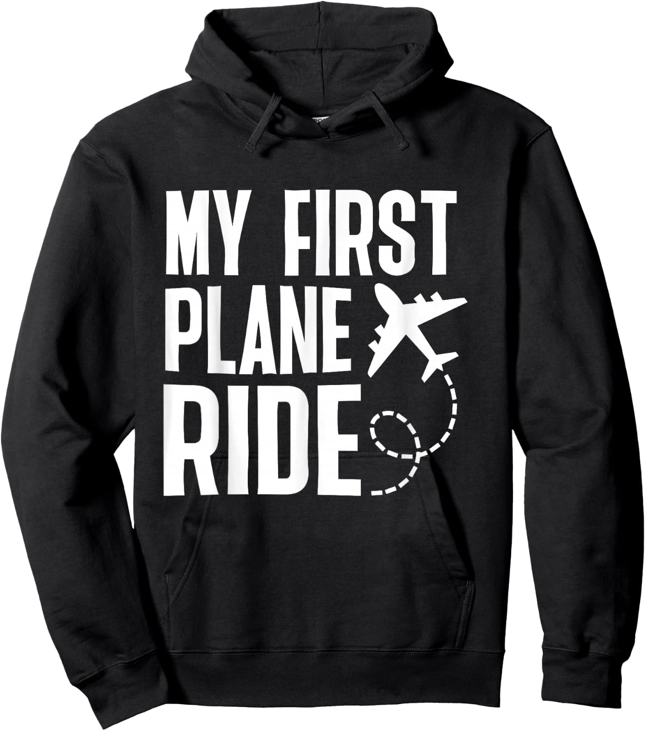 My First Plane Ride My 1st Flight Airplane Hoodie - Hoodie | Black