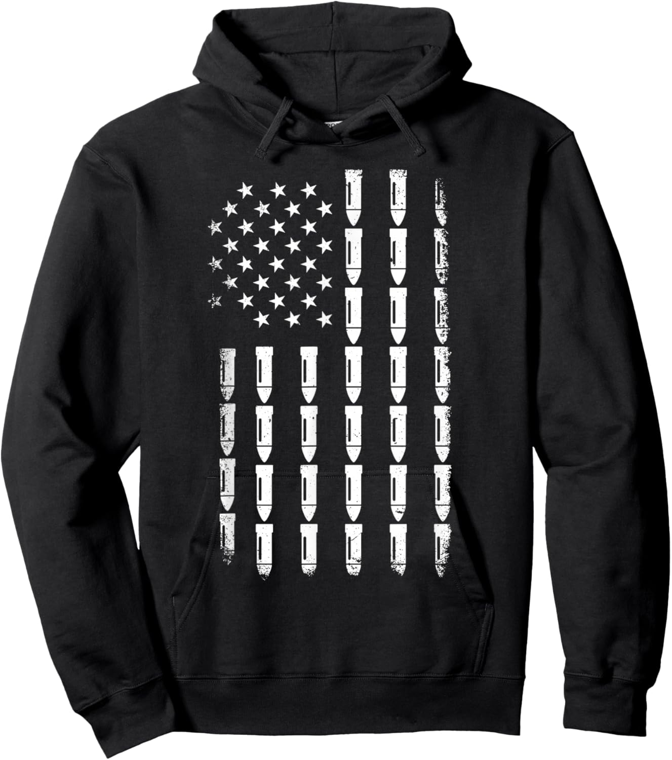 American Flag Bullet Ammo usa Hoodie - Hoodie | Black