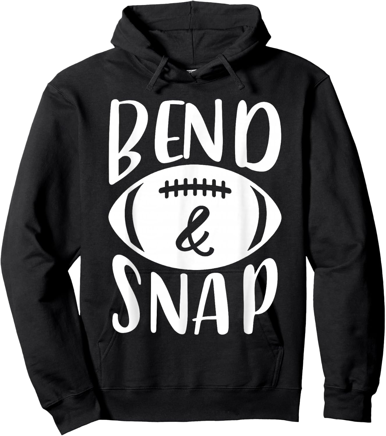 Funny Football Bend And Snap Hoodie - Hoodie | Black
