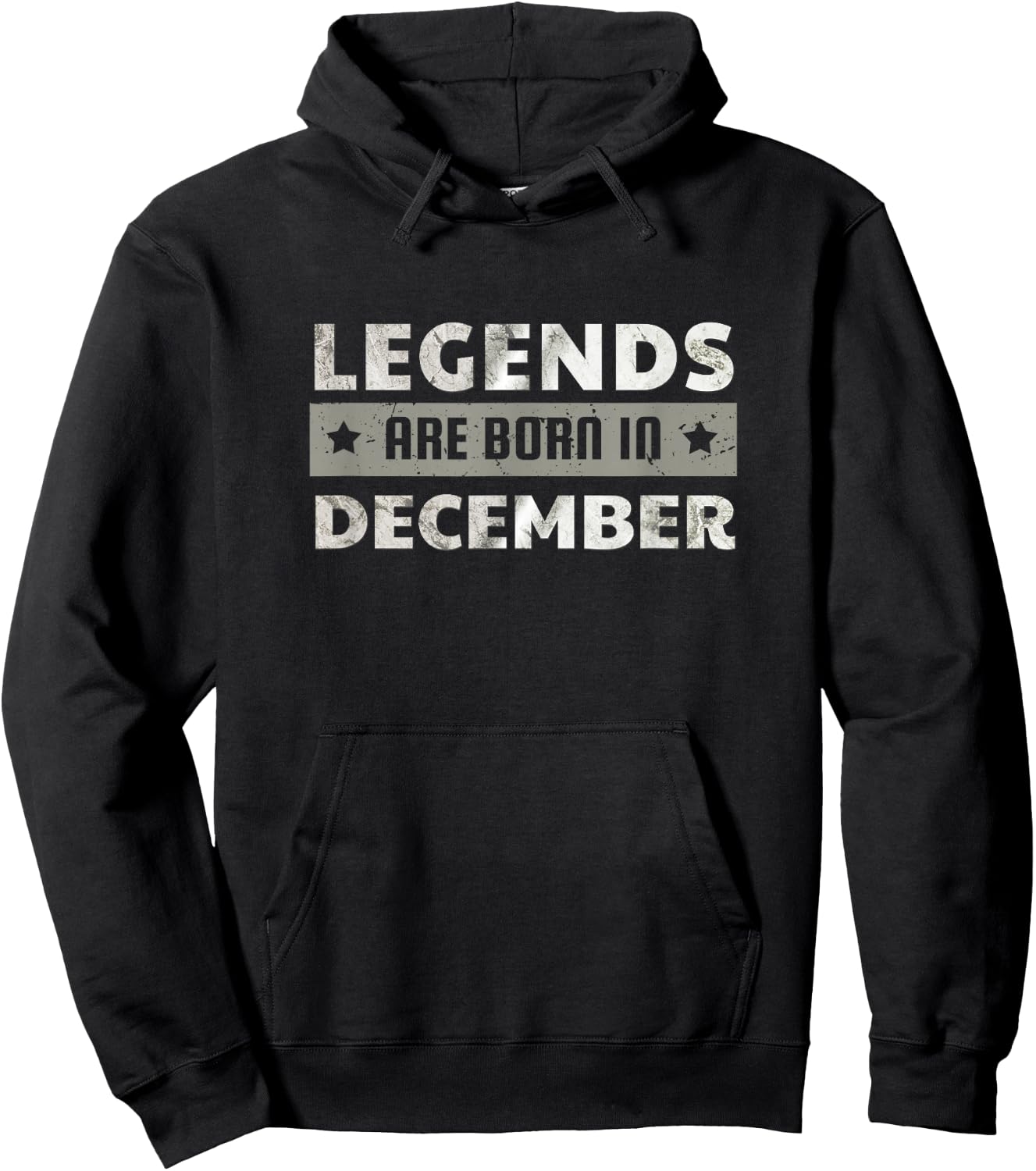 Legend Are Born In December birthday Vintage Cool Hoodie - Hoodie | Black