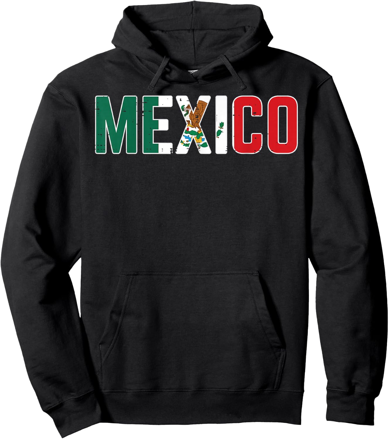 Mexico Mexican Soccer Fan Men Women Boys Girls Kids Hoodie - Hoodie | Black