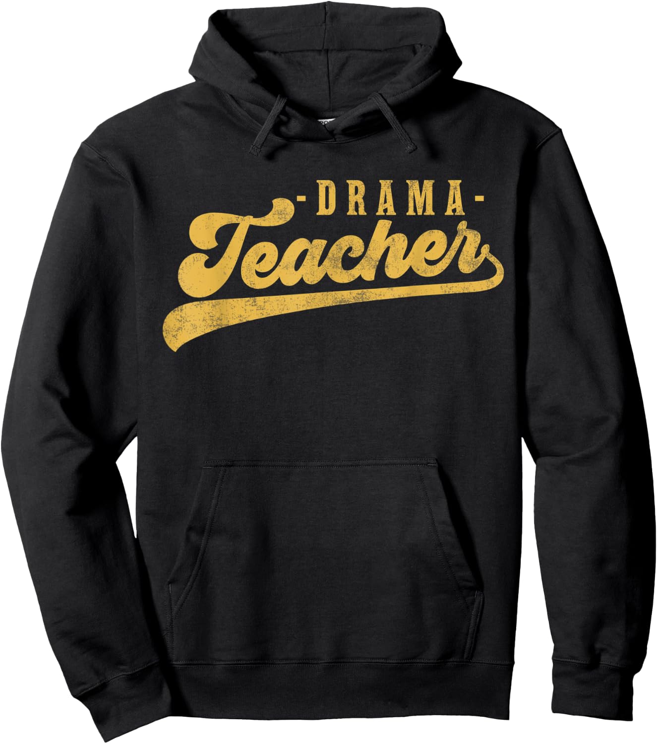 Drama Teacher Men Women Cute Vintage Graphic Drama Teacher Hoodie - Hoodie | Black