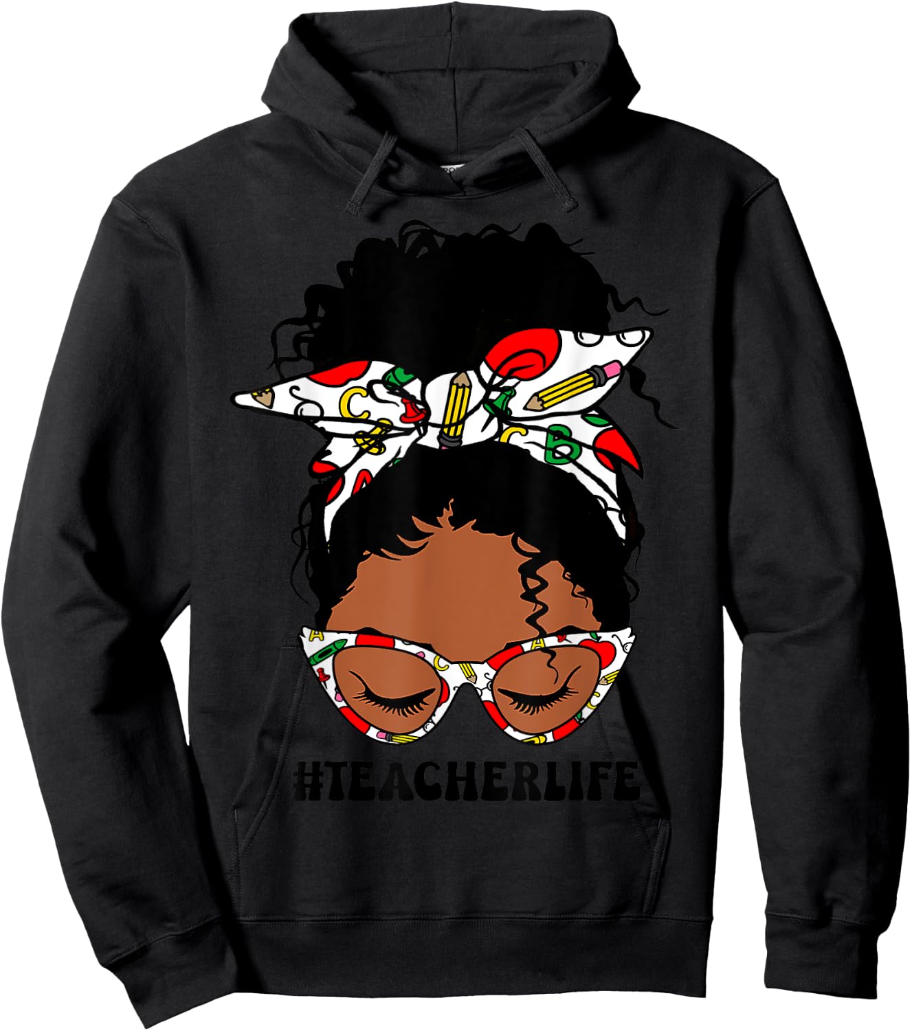 Melanin Black Teacher Hoodie - Hoodie | Black