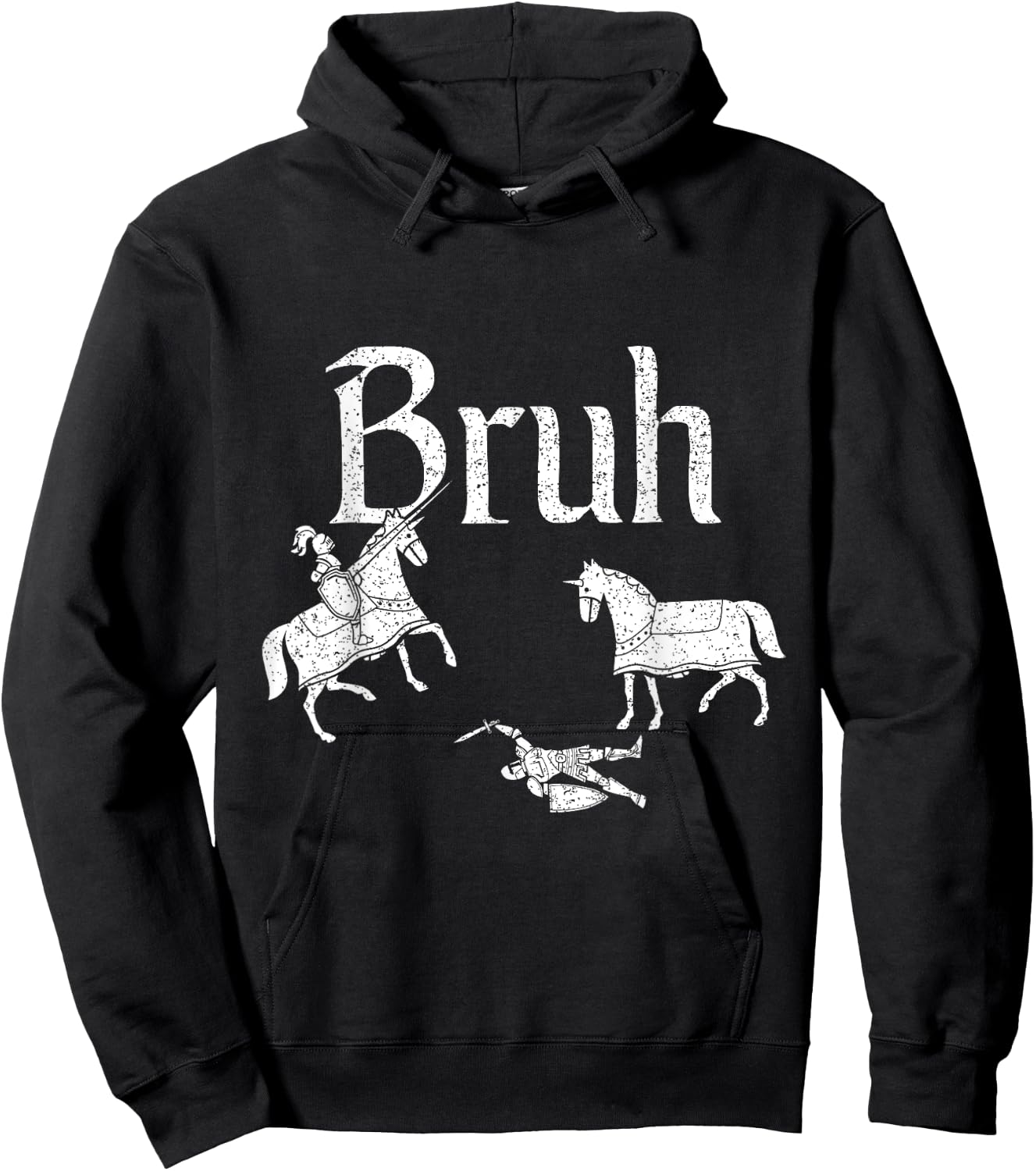 Funny Jousting Retro Renaissance Festival Medieval Hoodie - Hoodie | Black