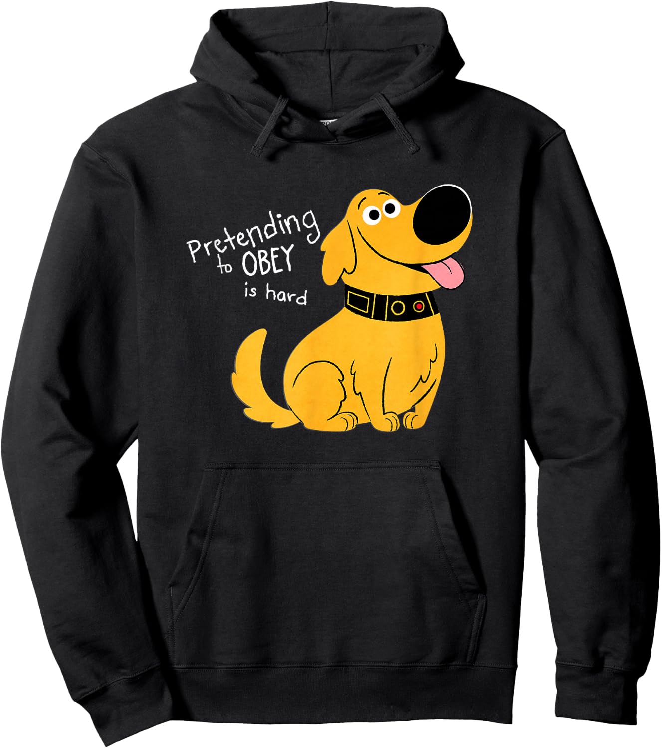 Disney and Pixar's Dug Days Pretending to Obey is Hard Hoodie - Hoodie | Black