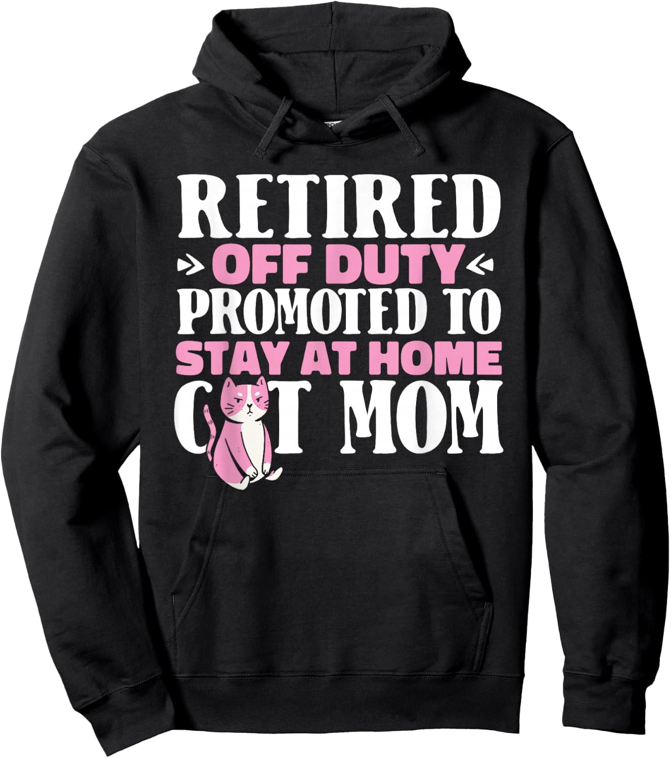 Retired Cat - Pensioner Retire Retirement Hoodie - Hoodie | Black