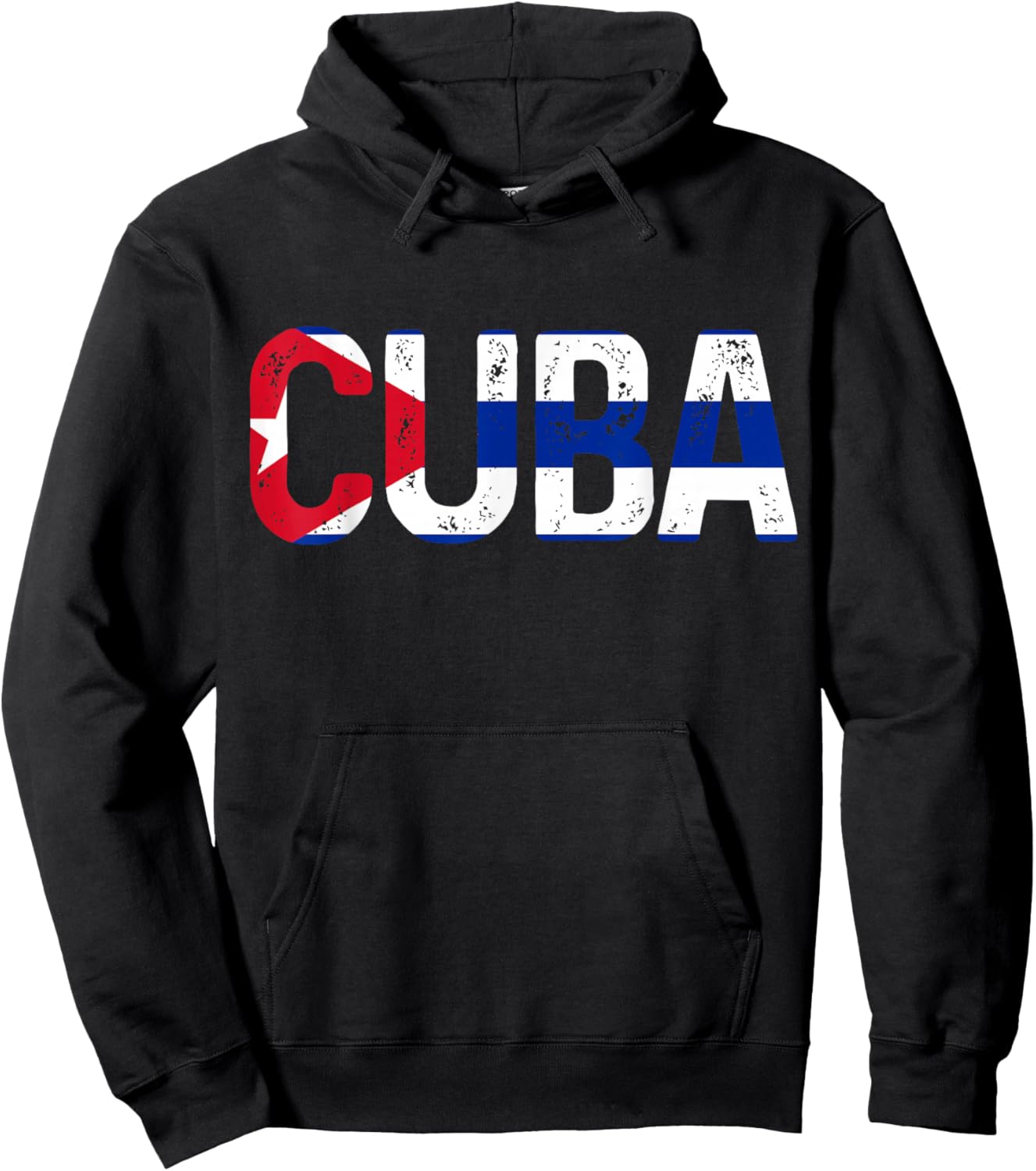 Cuba Cuban Flag Vintage Pride Hoodie - Hoodie | Black