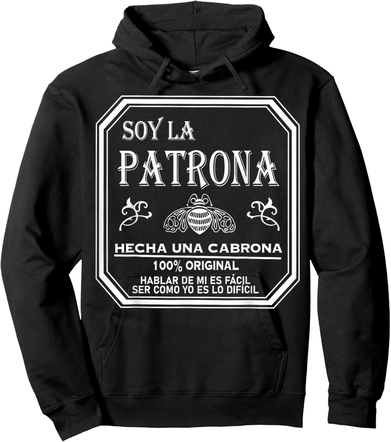Patrona Girl Mujer Latina Feminista Power, Chingona y Jefa Hoodie - Hoodie | Black