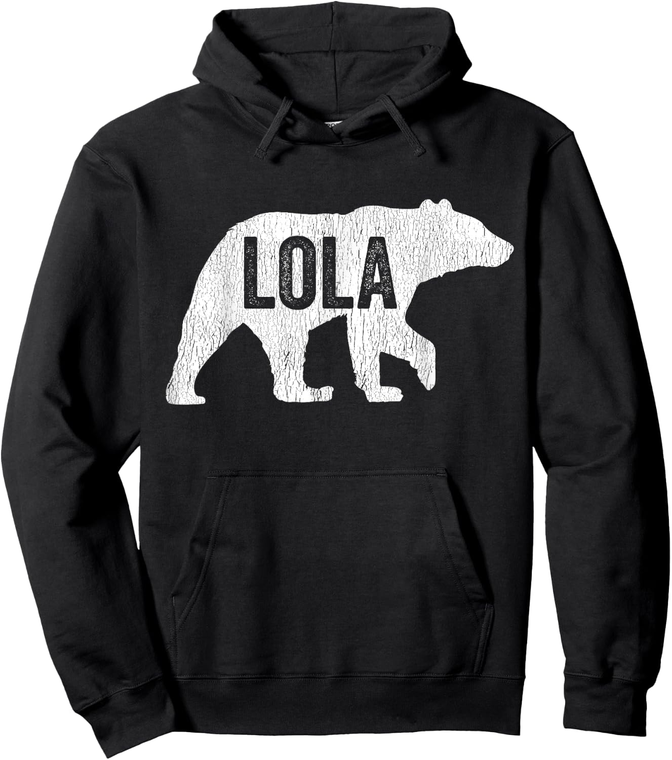Lola Bear Matching Family Camping Bear Funny Lola Hoodie - Hoodie | Black