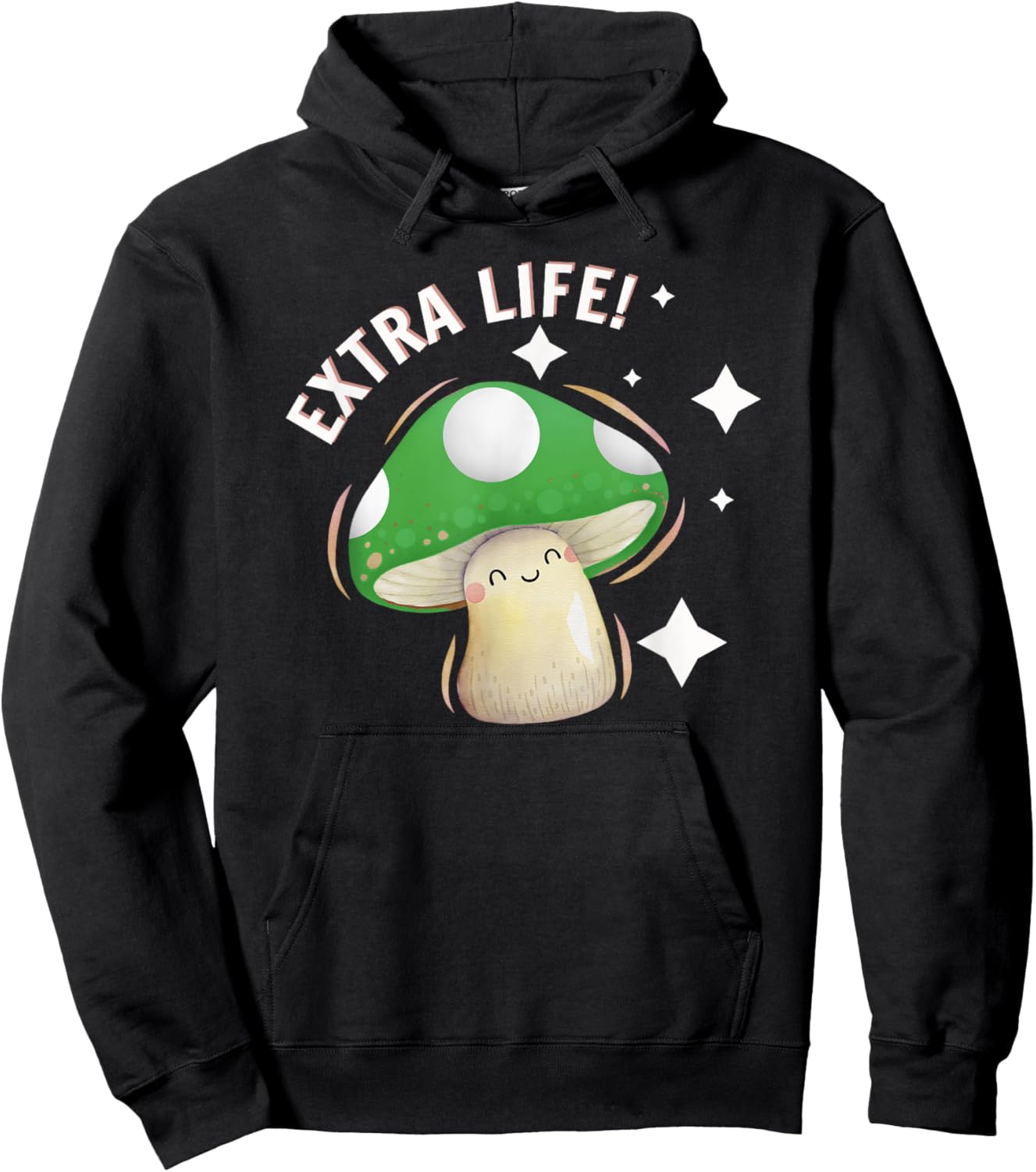 1Up Mushroom for Extra Life Cute Game Easy Family Costume Hoodie - Hoodie | Black