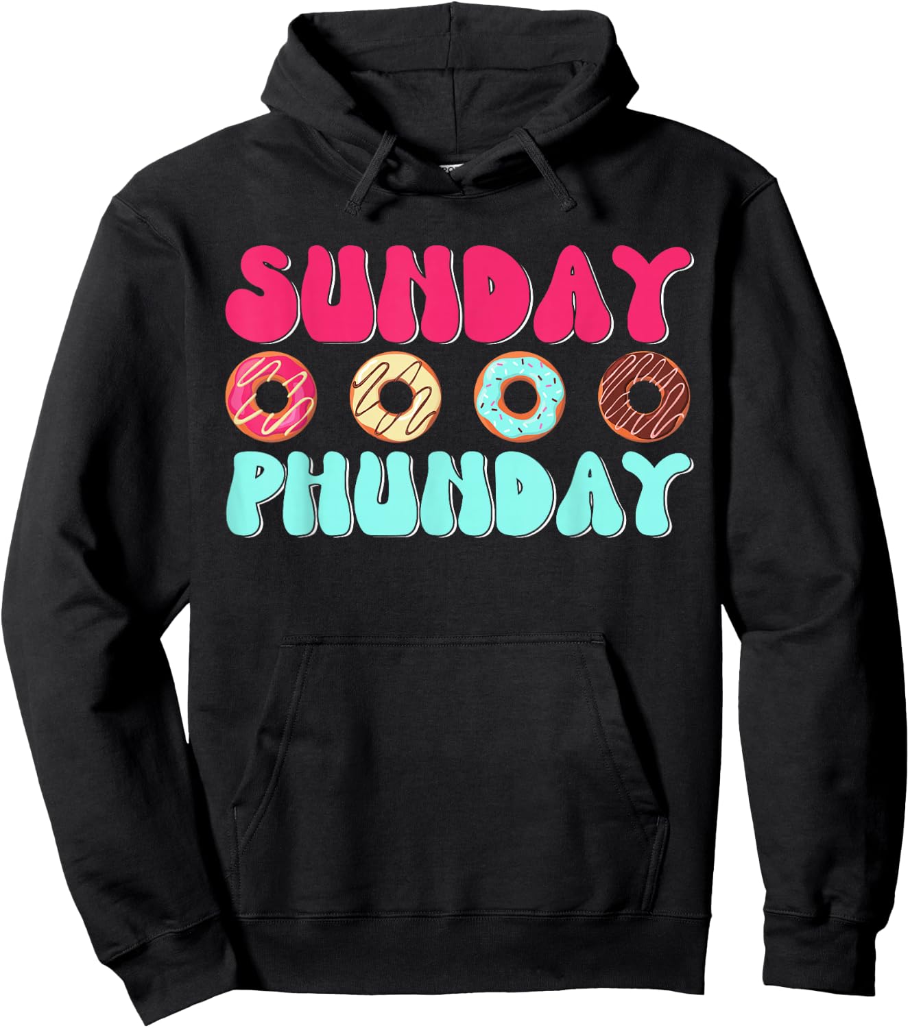Sunday Phunday Phish Donuts for Family Bakers Hoodie - Hoodie | Black