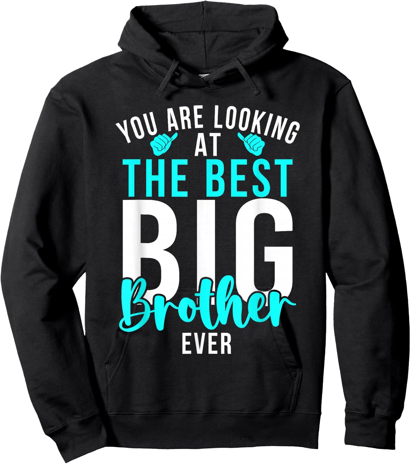 You are Looking at The Best Big Brother Ever Big Brother Hoodie - Hoodie | Black