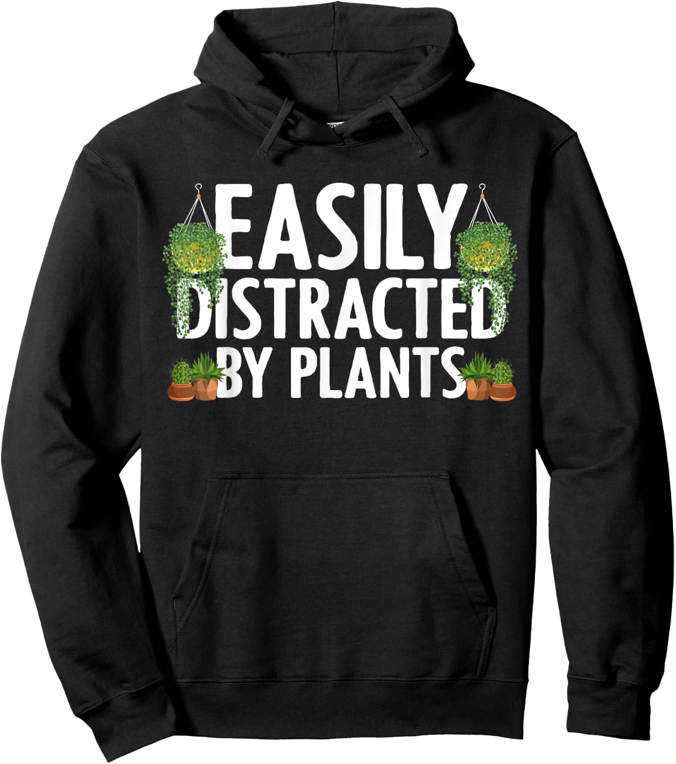 Funny Plant Art Women Gardener Gardening Plant Lover Hoodie - Hoodie | Black