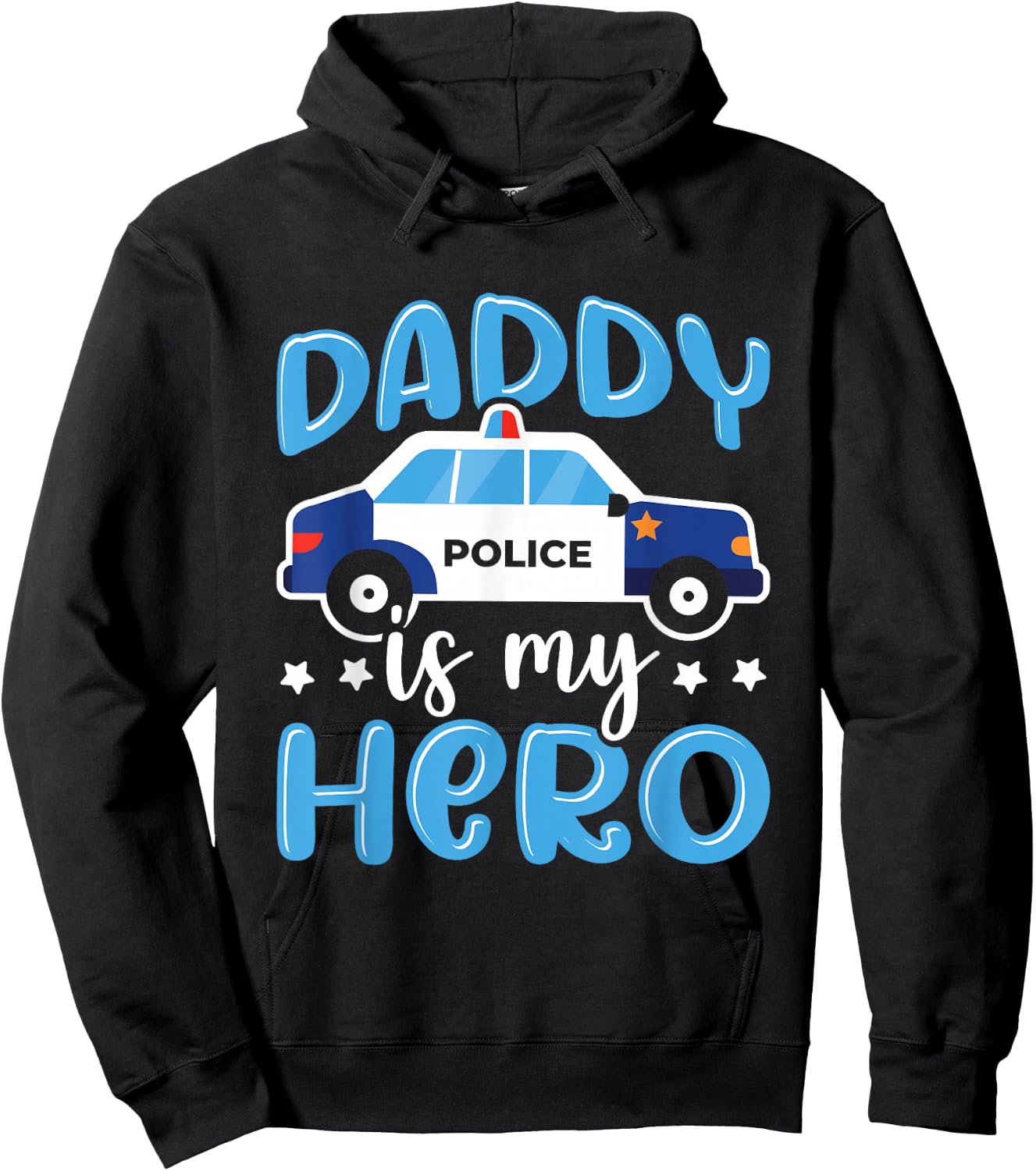 Police Officer Daddy is My Hero Police Supporter Hoodie - Hoodie | Black