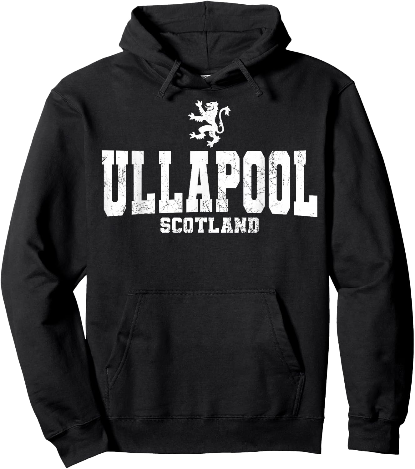 Ullapool Scotland Scottish Flag Lion Rampant Caledonia Hoodie - Hoodie | Black