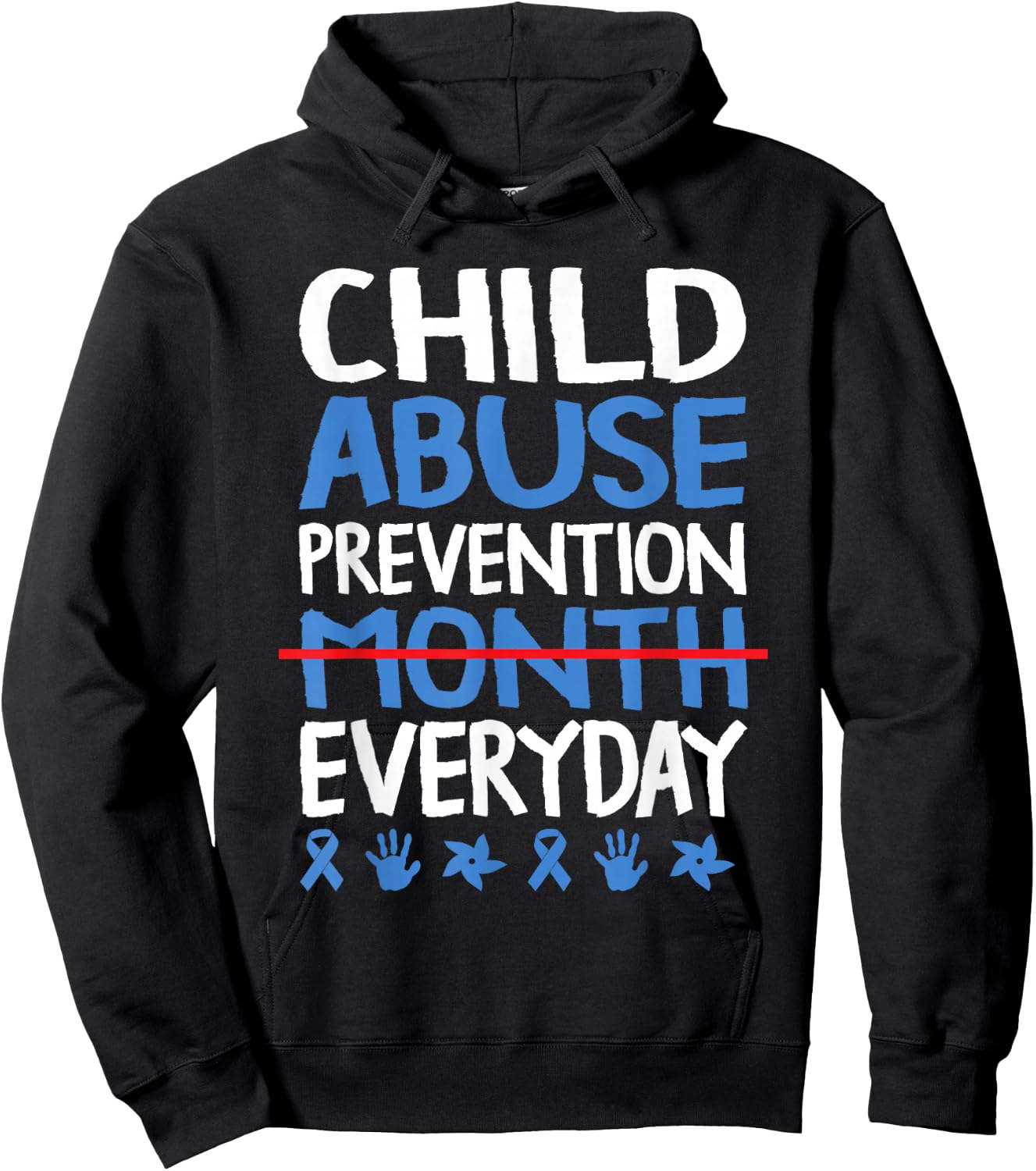 Child abuse awareness Child abuse prevention Hoodie - Hoodie | Black