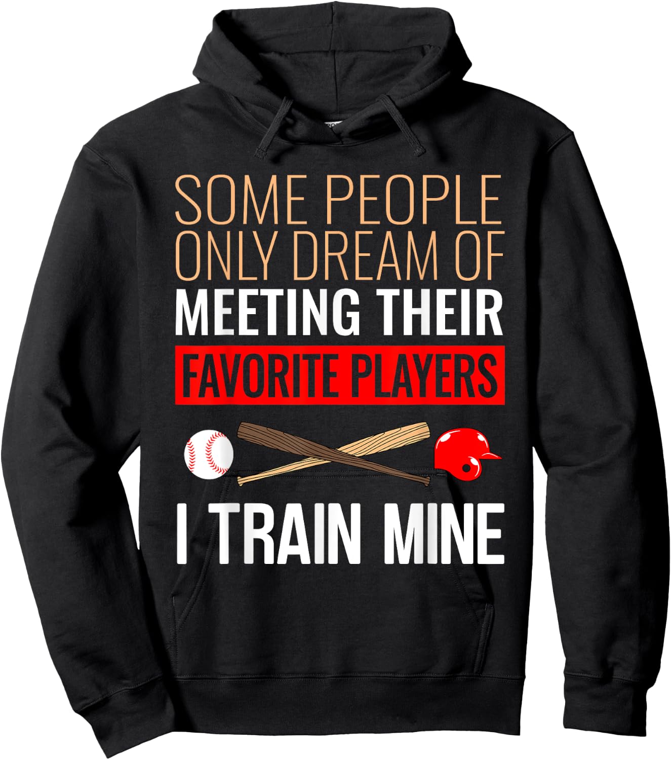 Funny Baseball Coach Trainer Bat And Ball Sports Lover Quote Hoodie - Hoodie | Black