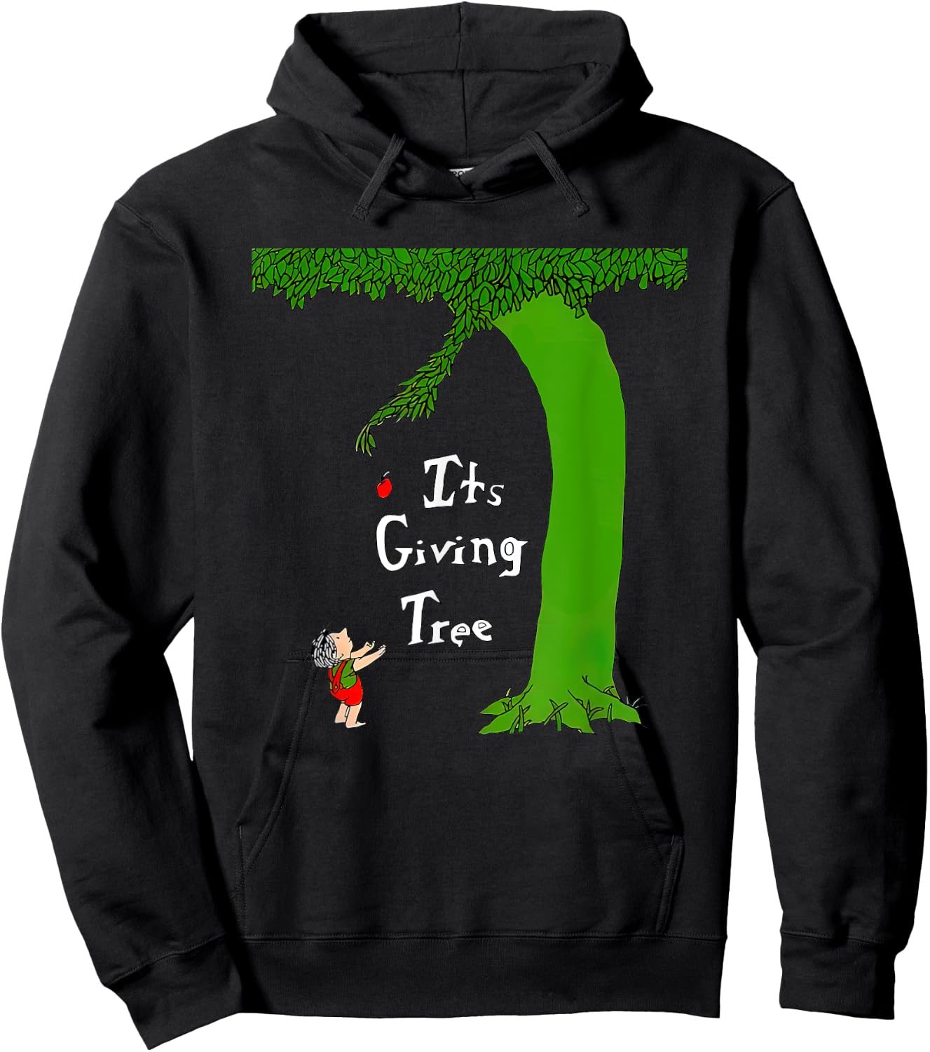 It's Giving Tree Funny Women Hoodie - Hoodie | Black