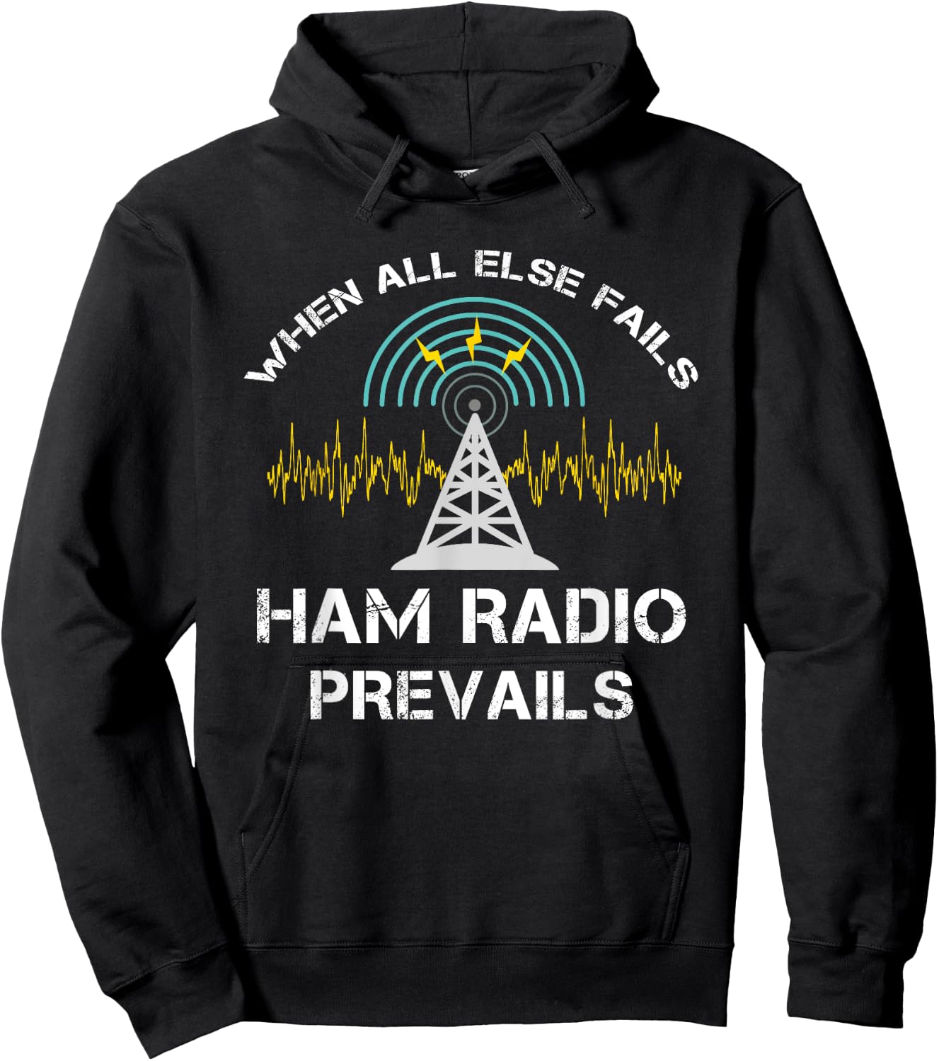 Funny Ham Radio Prepper Survivalist Hoodie - Hoodie | Black