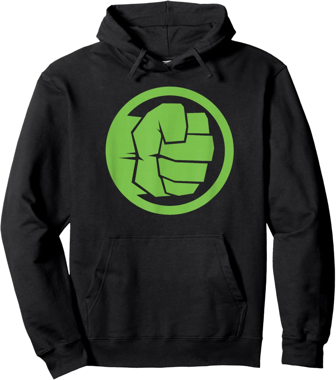 Marvel Comics Classic Avenger Hulk Punch Retro Icon Logo Hoodie - Hoodie | Black