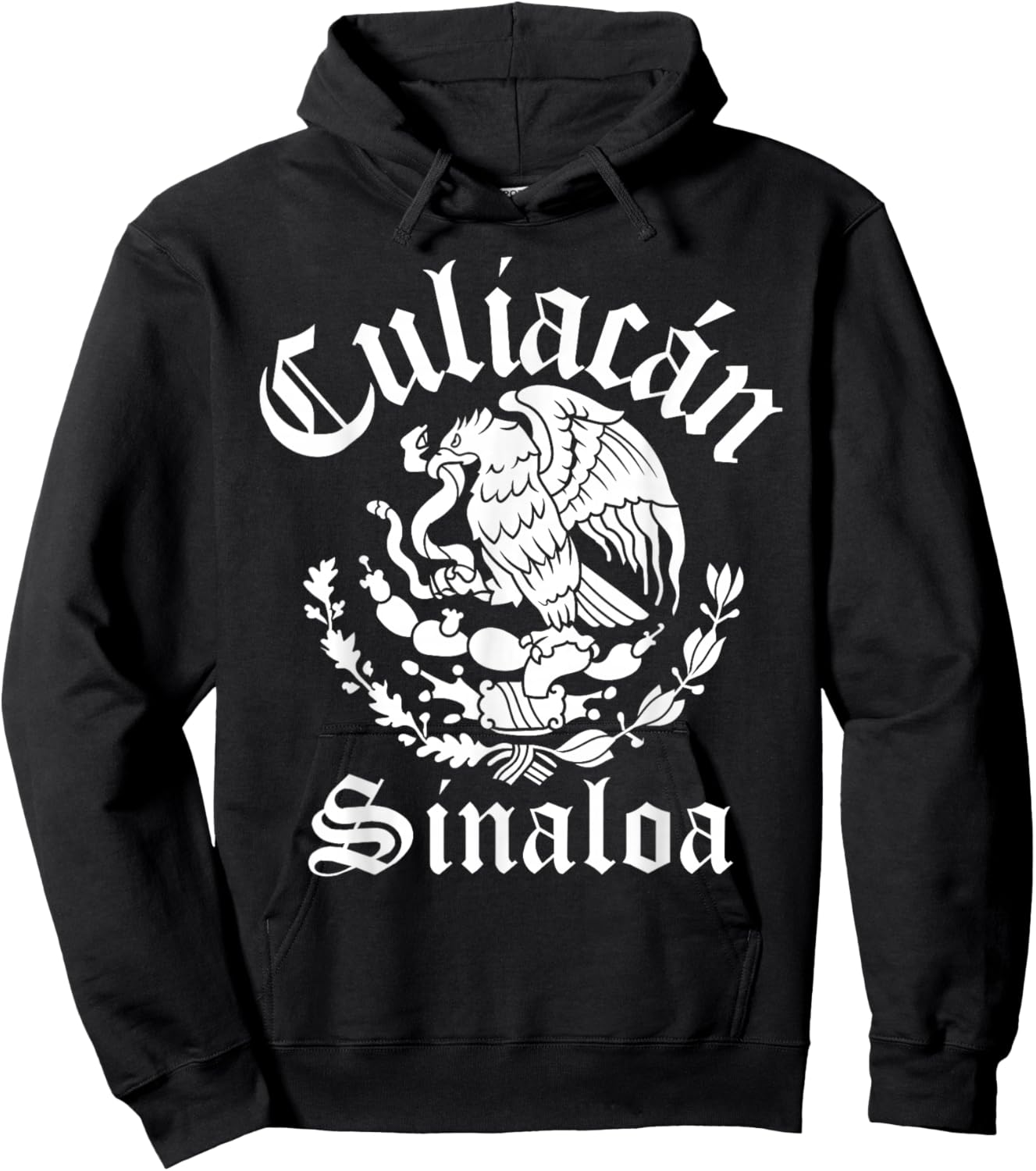 Culiacán Sinaloa with Mexican Emblem Culiacán Hoodie - Hoodie | Black