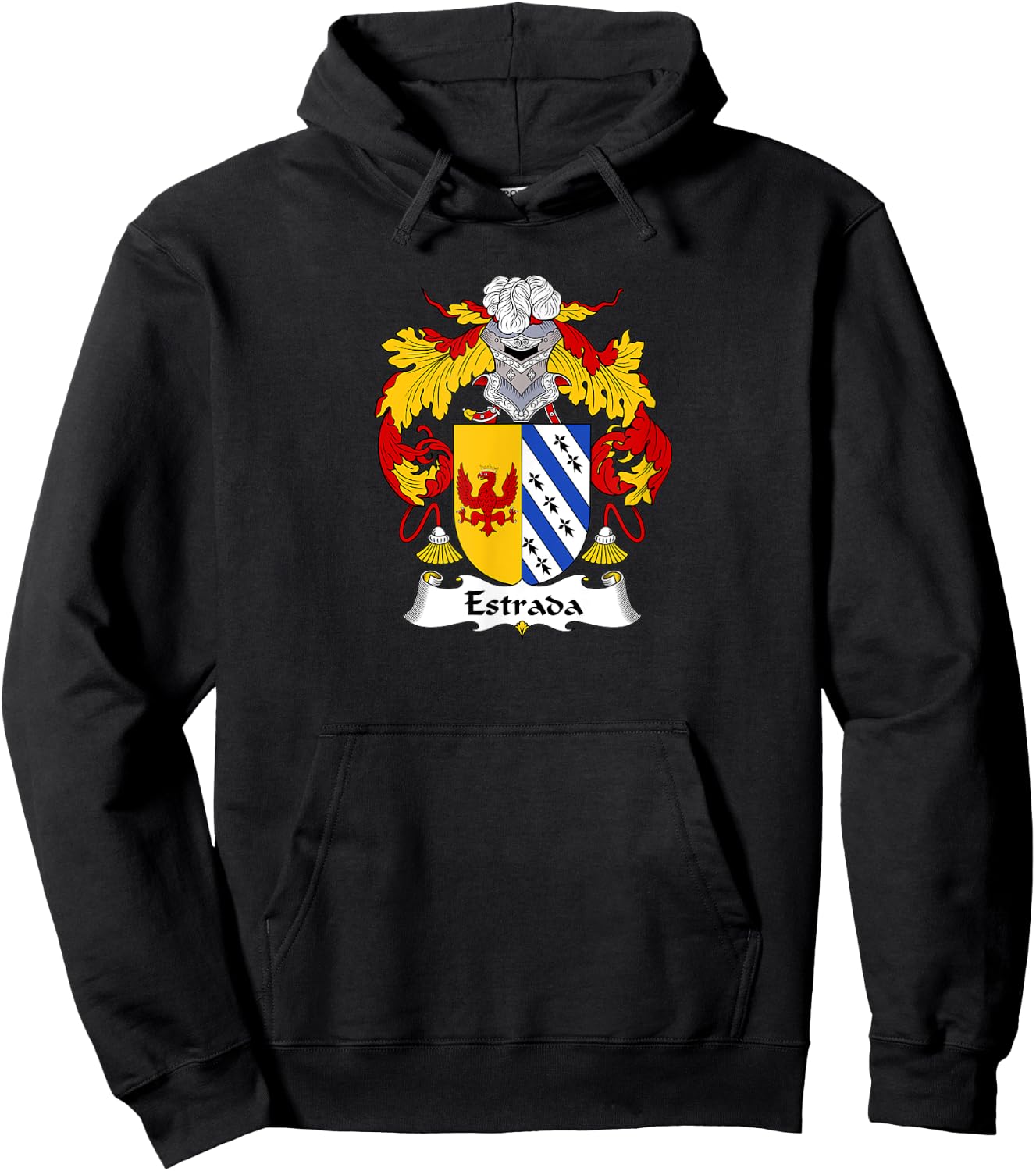Estrada Coat of Arms - Family Crest Hoodie - Hoodie | Black