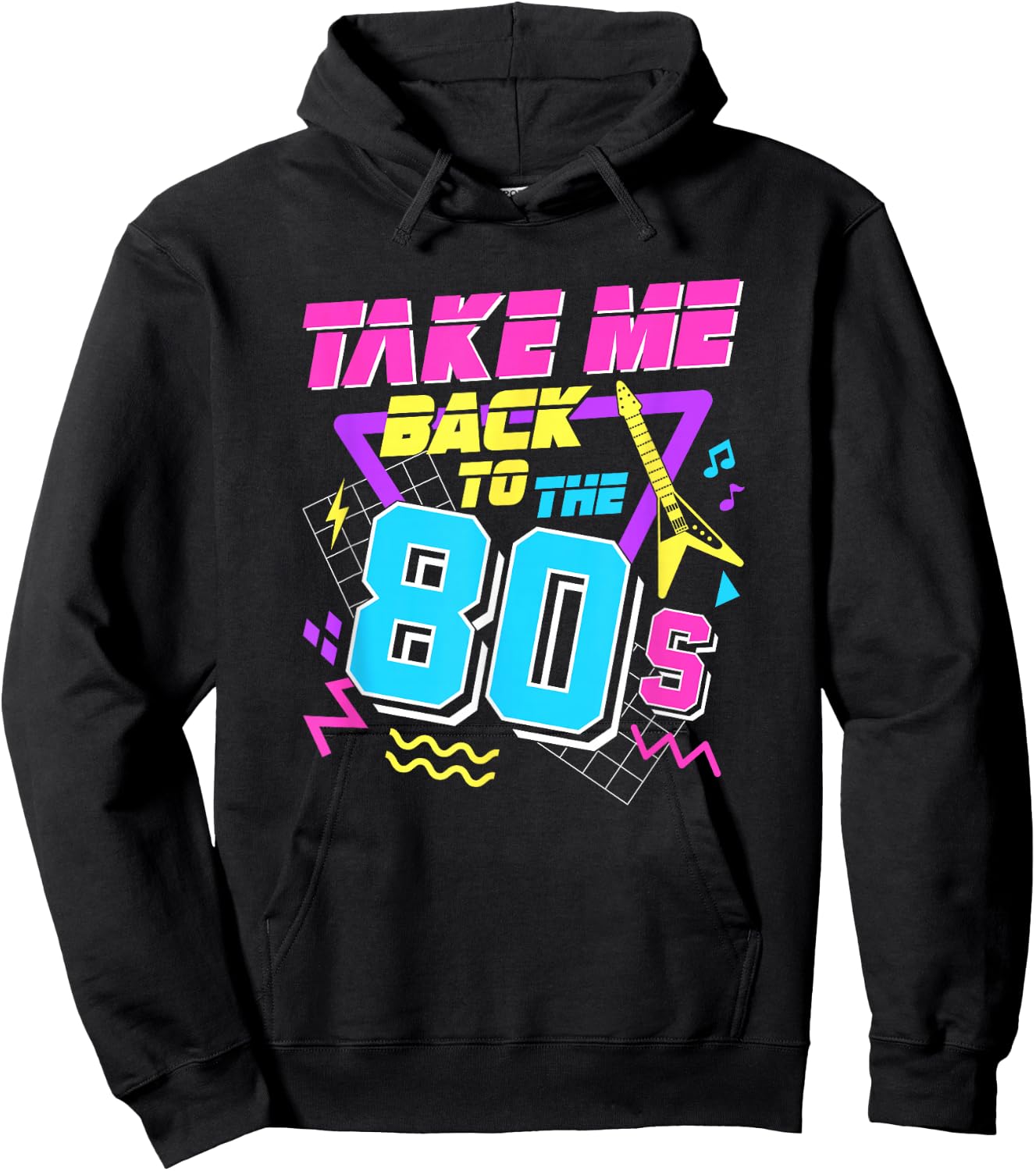 Take Me Back To The 80s Hoodie - Hoodie | Black