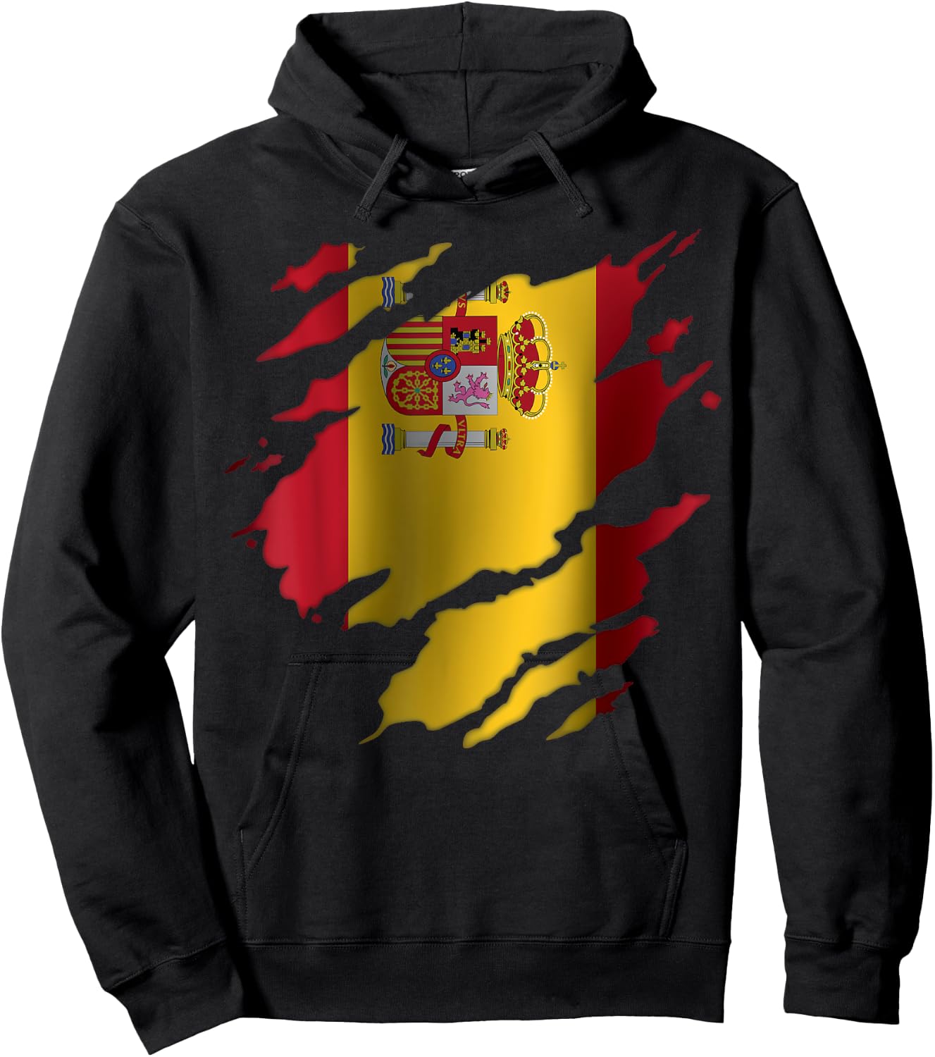 Spain Spanish Flag Heritage Hoodie - Hoodie | Black