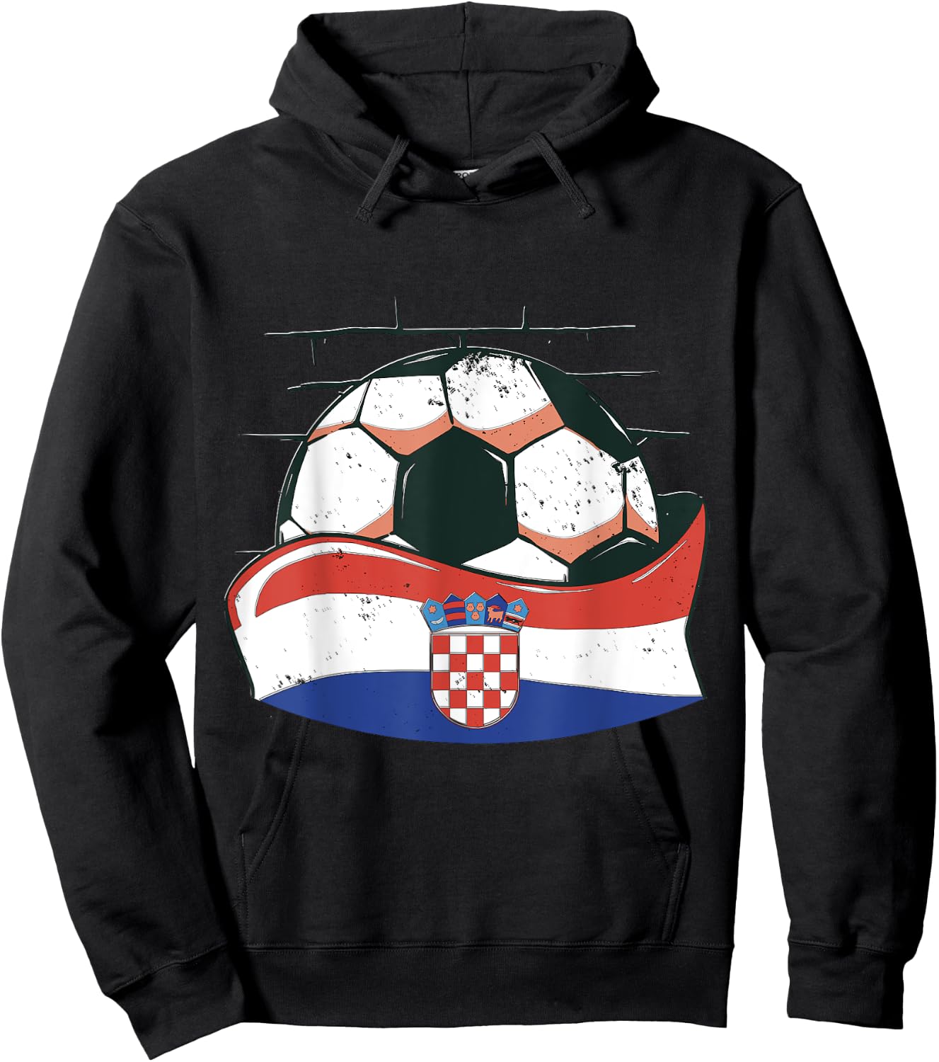 Croatia Soccer Team, Croatia Football National Country Hoodie - Hoodie | Black