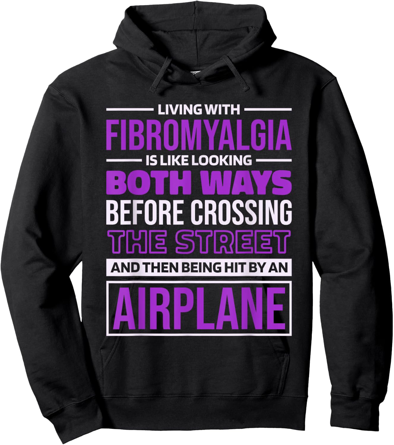 Fibromyalgia Warrior Quote for Fibromyalgia Awareness Hoodie - Hoodie | Black
