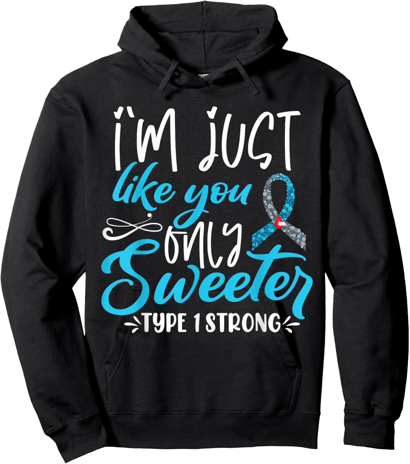 T1D Kids Diabetes Awareness Hoodie - Hoodie | Black