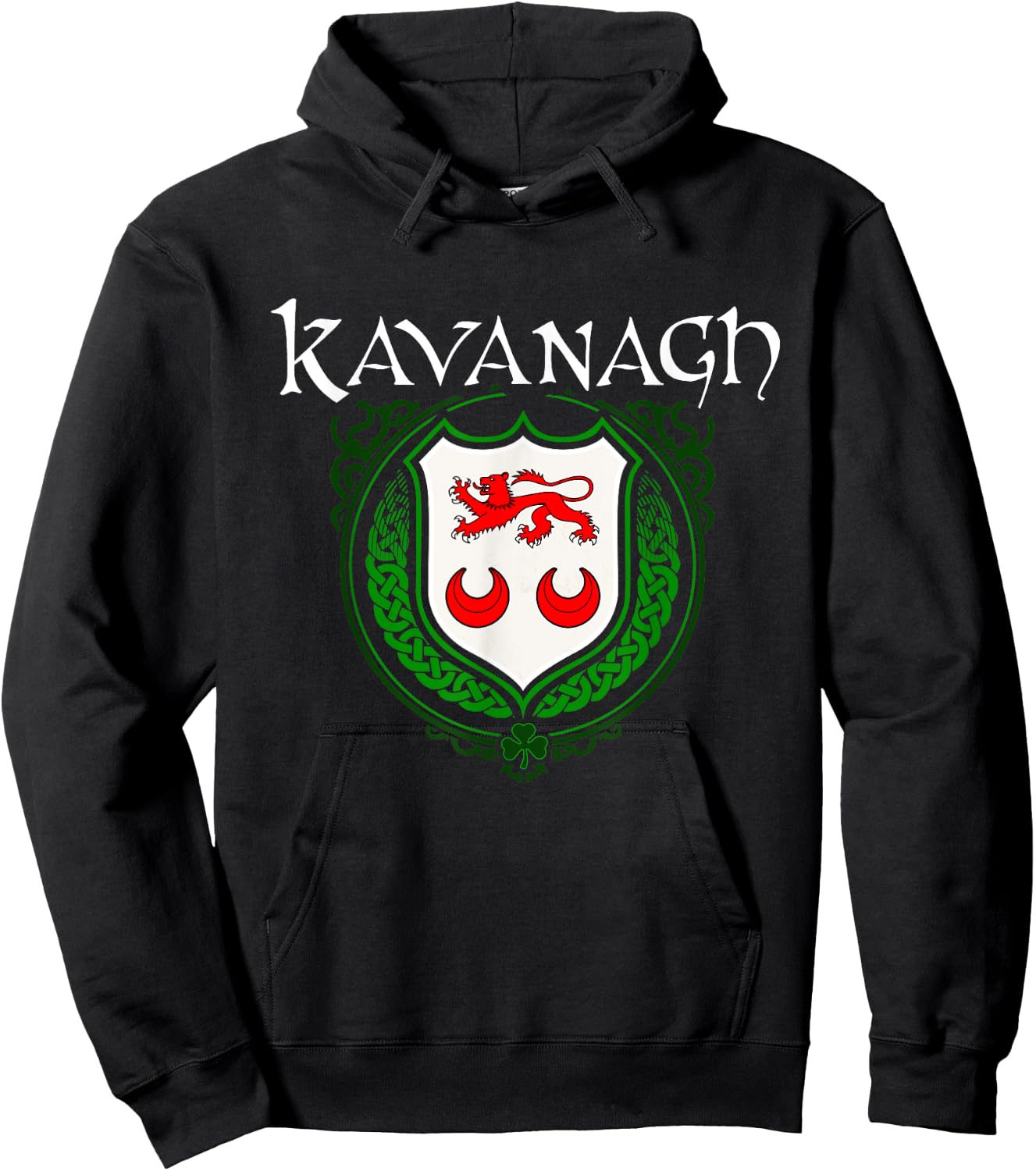 Kavanagh Surname Irish Clan Tartan Badge Ireland Hoodie - Hoodie | Black