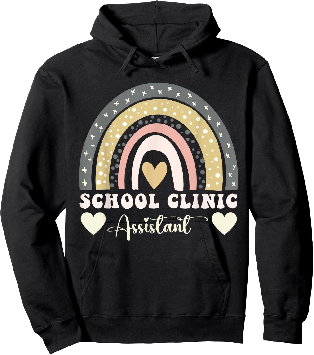 School Nurse Appreciation Week School Clinic Assistant Hoodie - Hoodie | Black