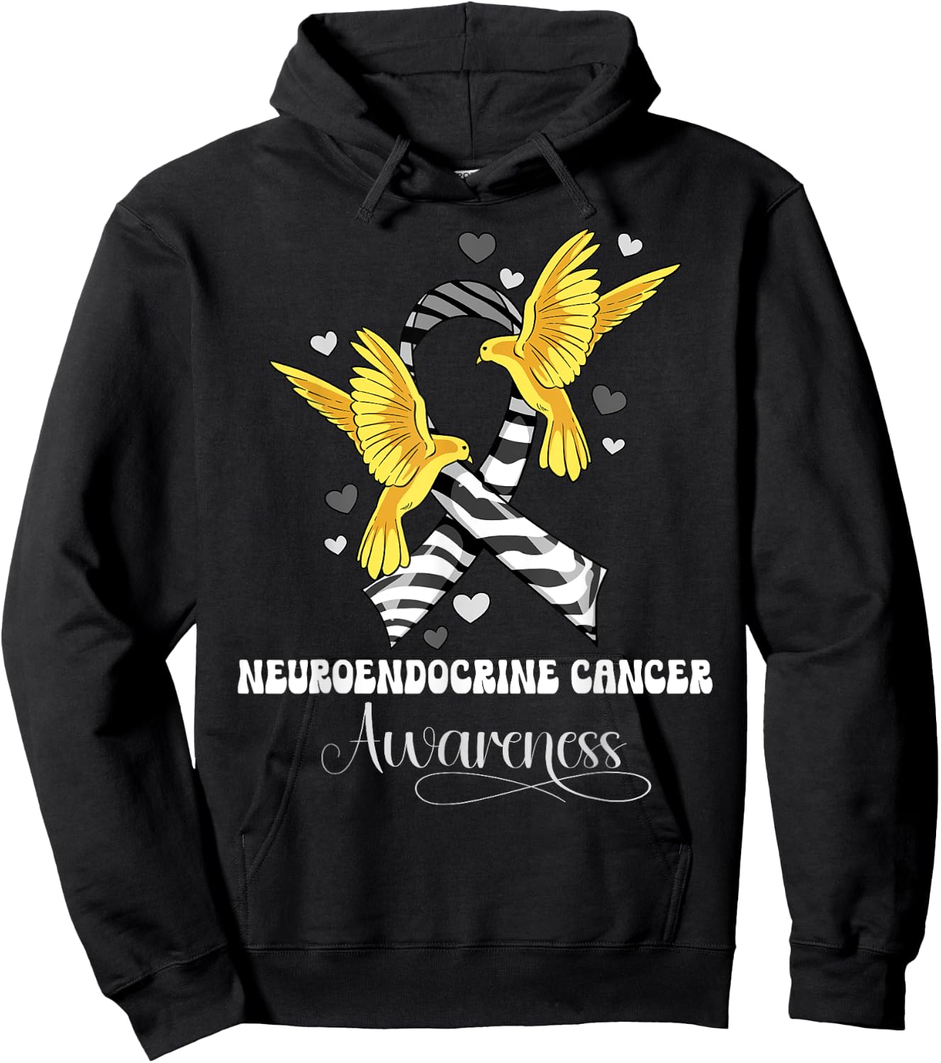 Neuroendocrine Cancer Awareness Hoodie - Hoodie | Black