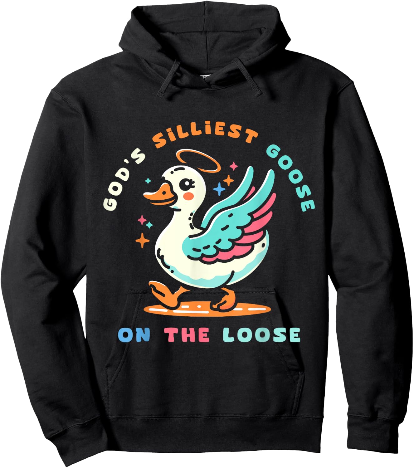 Gods Silliest Goose Costume for Kids Funny Gifts Silly Goose Hoodie - Hoodie | Black