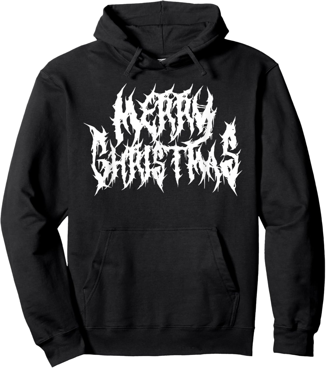 Merry Christmas. Death Metal, Black Metal, Funny Goth Xmas Hoodie - Hoodie | Black