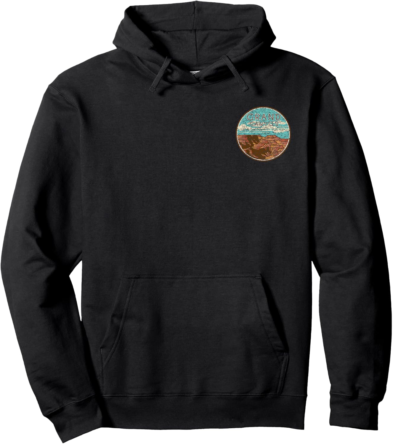 Grand Canyon National Park Retro Hoodie - Hoodie | Black