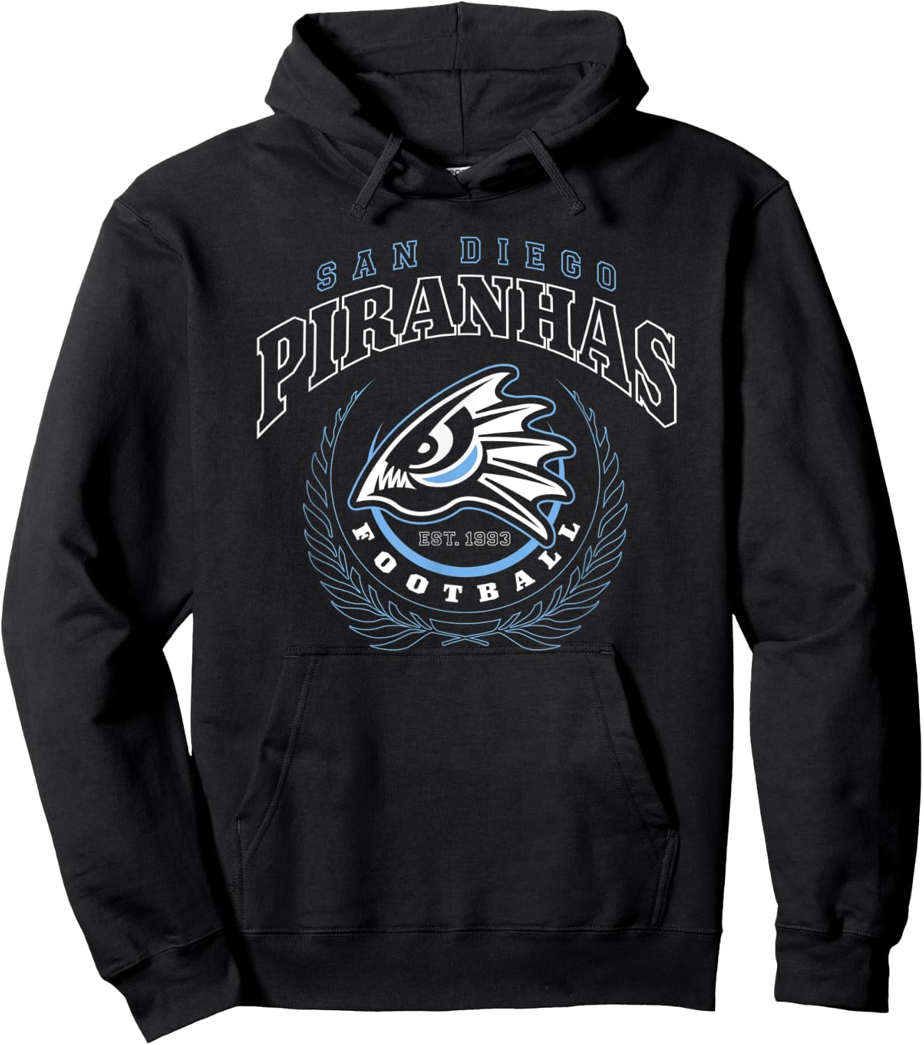 Piranhas Est.1993 Graphic Hoodie - Hoodie | Black