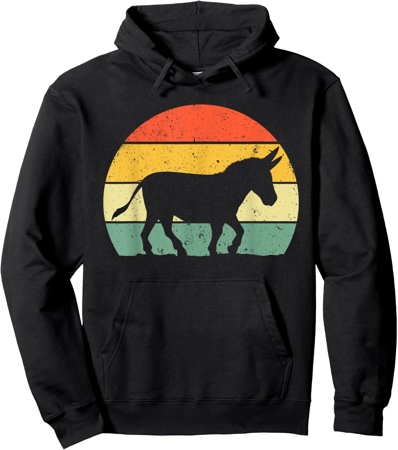 Cool Donkey Women Mule Horse Animal Lover Jackass Hoodie - Hoodie | Black