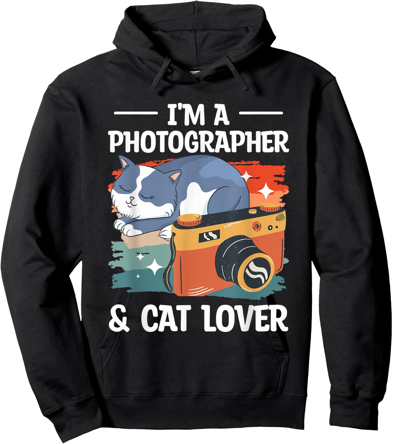 I'm A Photographer & Cat Lover Photography Photographers Women Hoodie - Hoodie | Black