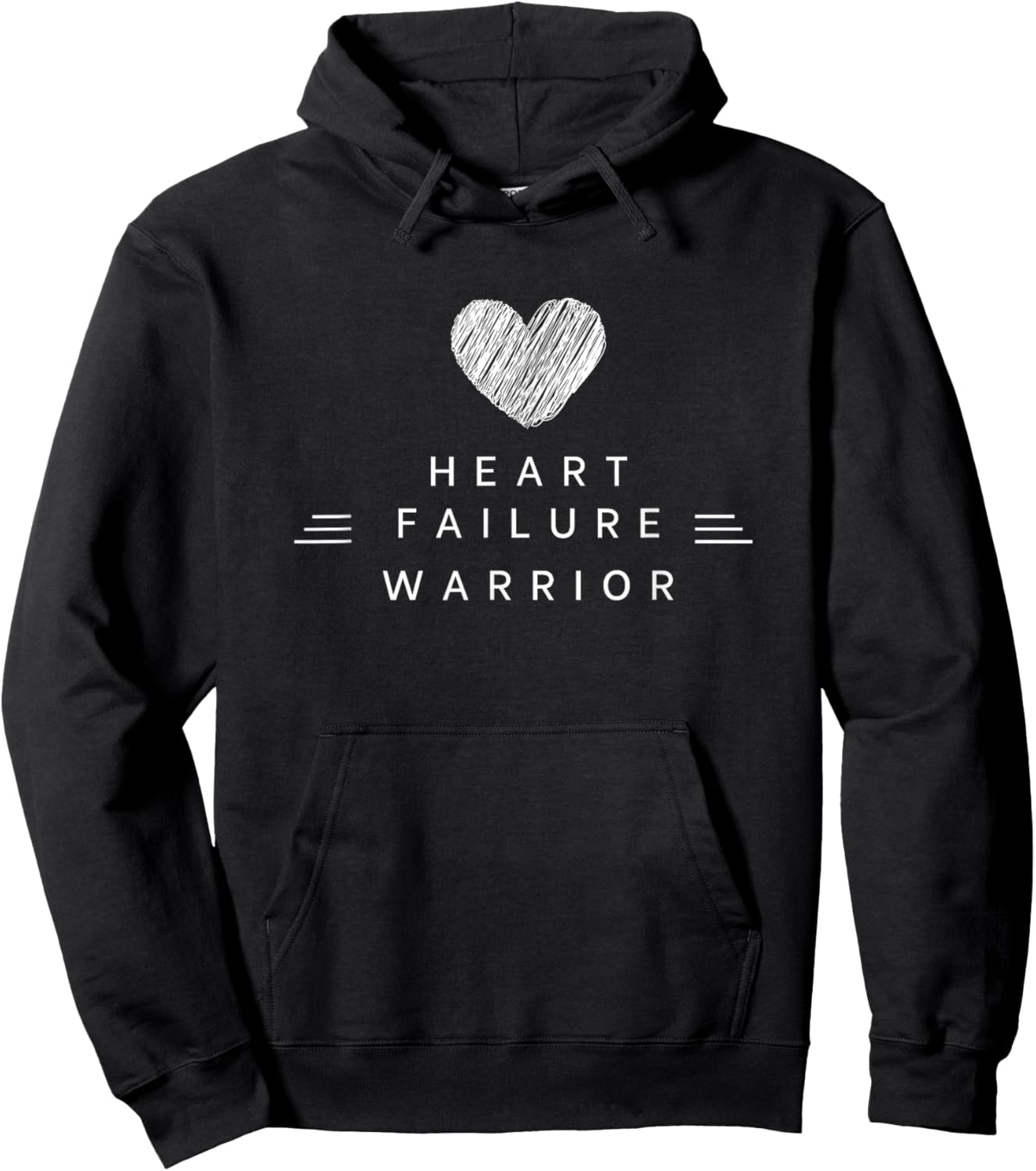 Congestive Heart Failure Warrior - Heart Health Motivation Hoodie - Hoodie | Black
