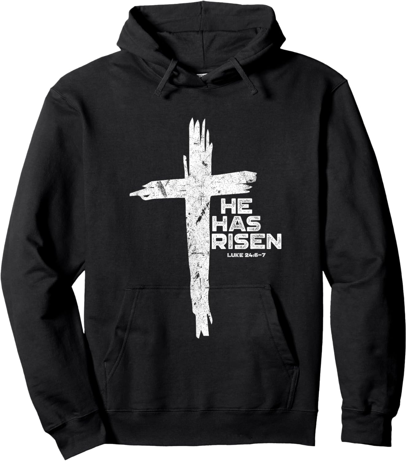 Happy Easter Jesus He Has Risen Religious Christian Hoodie - Hoodie | Black