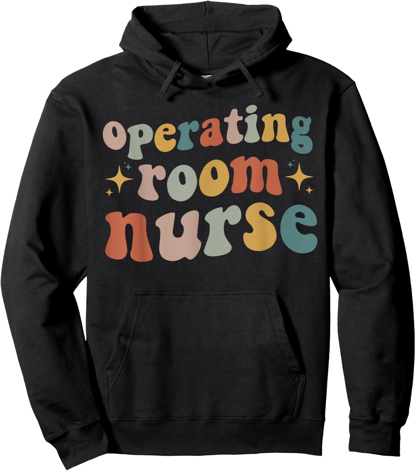 Retro Groovy Operating room Nurse Nursing OR Surgical Nurse Hoodie - Hoodie | Black