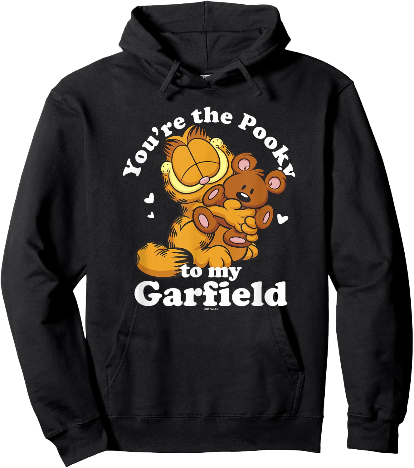 Garfield Valentine's Day You're The Pooky to My Garfield Hoodie - Hoodie | Black