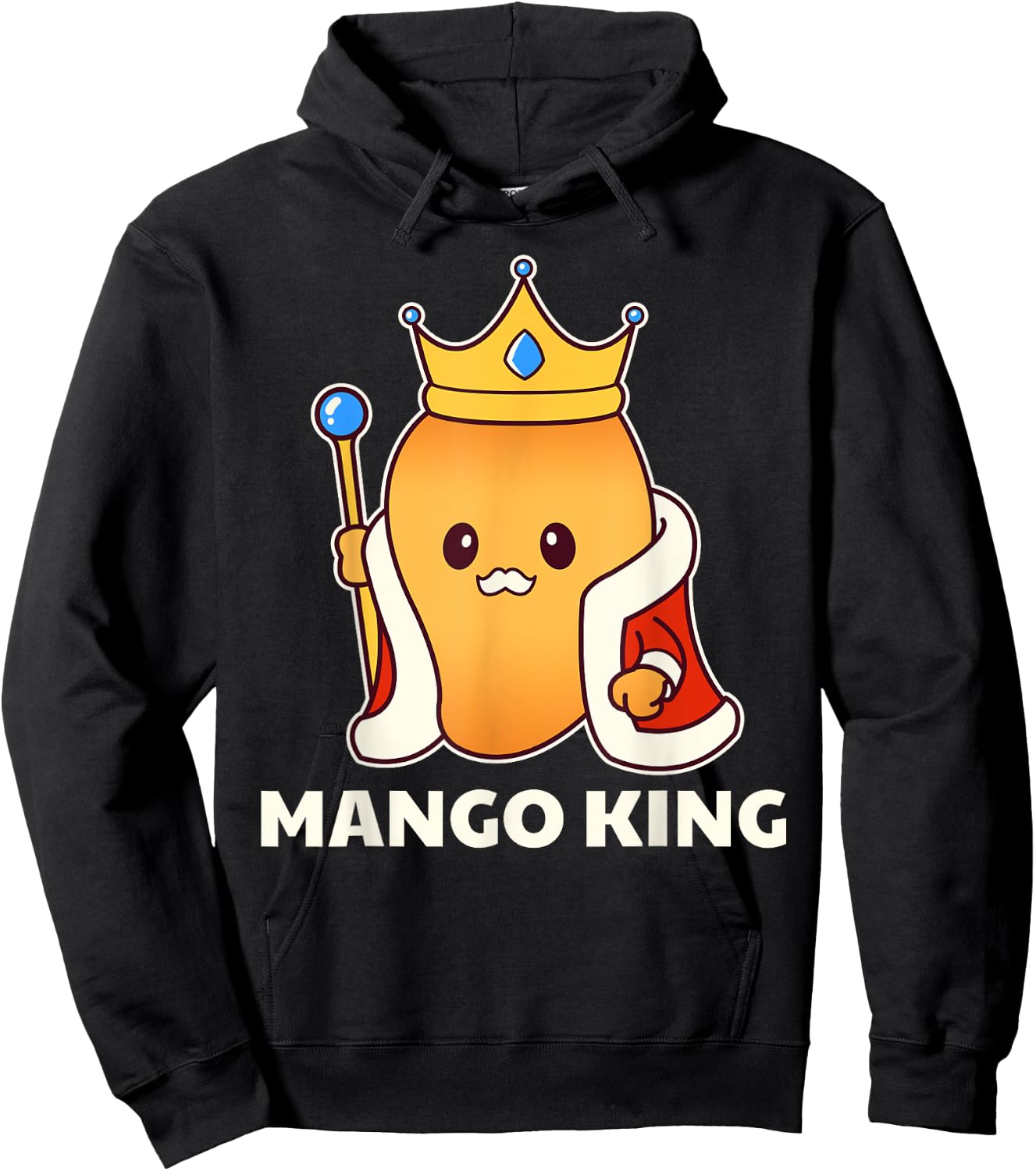 Mango King - Funny Fruit Lover Hoodie - Hoodie | Black